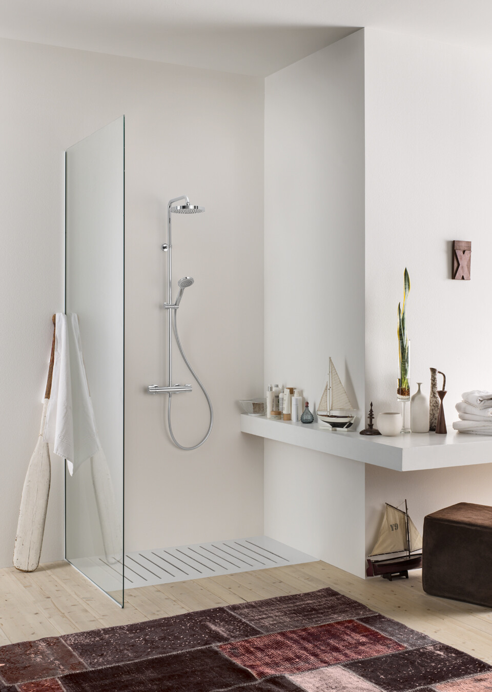 Vista de ducha en Cromo Brillo l&iacute;nea ABC