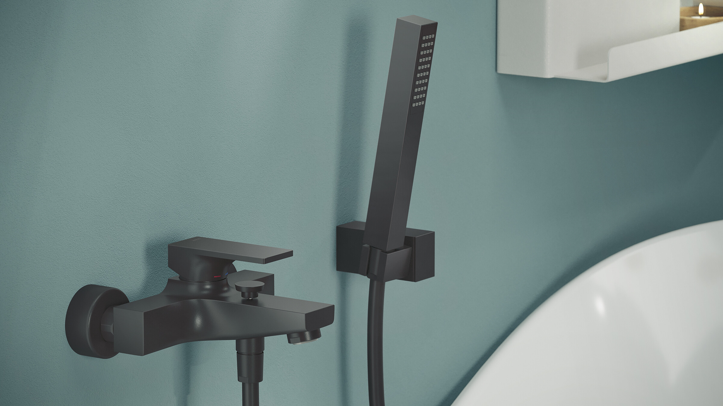 Griferia Ducha Seven Mora Mate