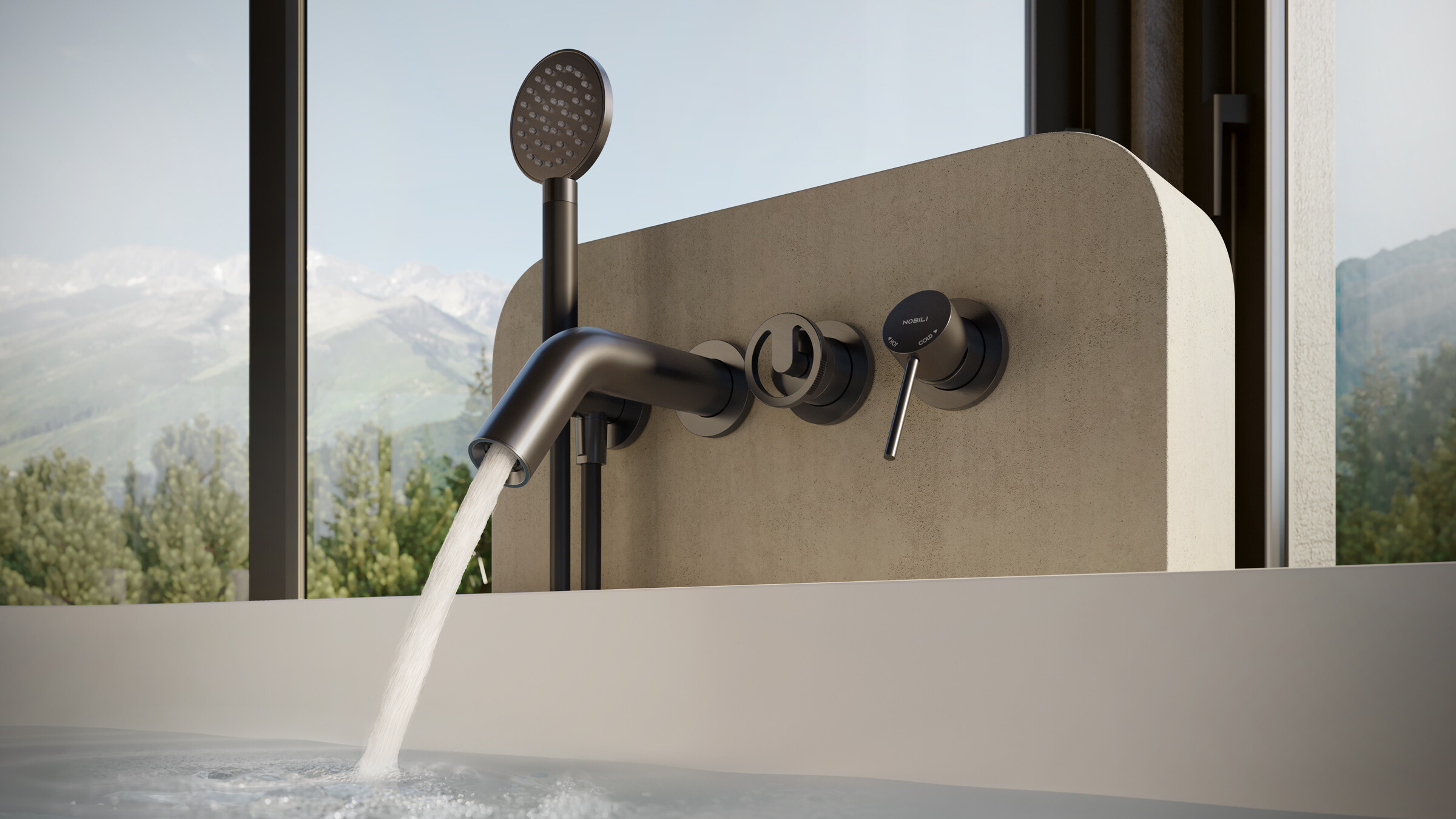 Griferia de ba&ntilde;era l&iacute;nea Sole