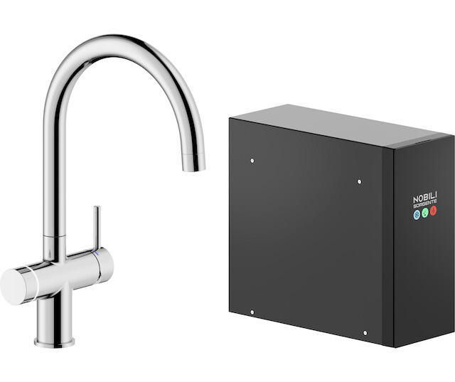 Fregadero, bimando electr&oacute;nico con sistema refrigerante y gasificador