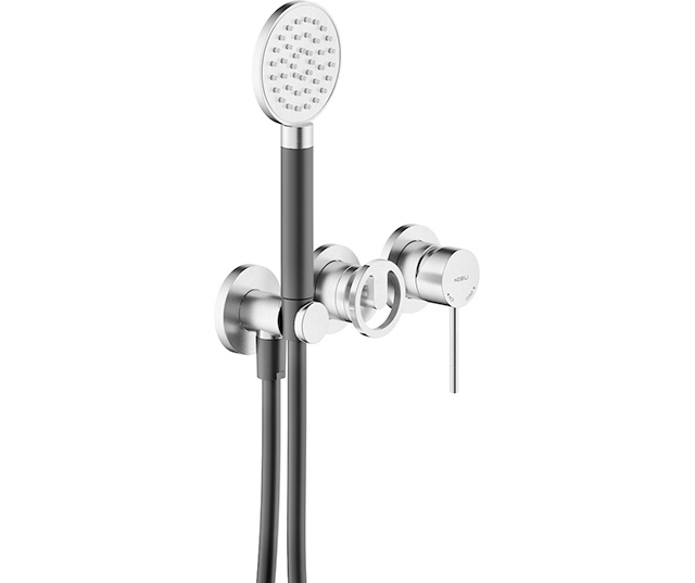 Ducha, parte externa del monomando empotrado de 2 v&iacute;as