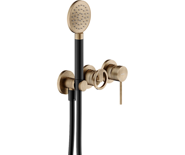 Ducha, parte externa del monomando empotrado de 2 v&iacute;as